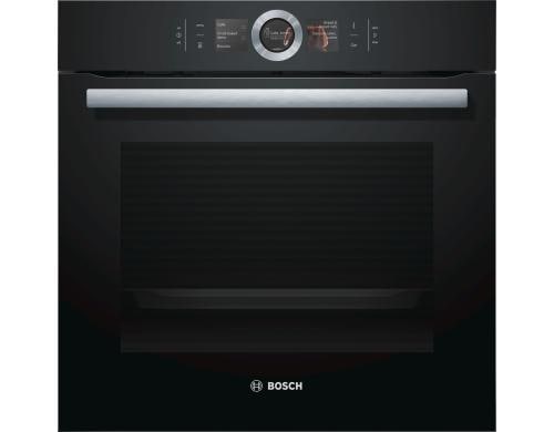 BOSCH Einbaubackofen HBG676EB6 Home Connect, schwrz, 71l, TFT Display