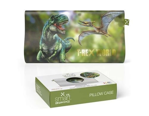 Smart Sleep smart Kids Ergon. Pillow Case Bezug, 100% Baumwolle, 40°C, T-Rex