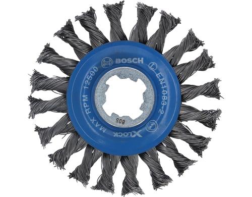 Bosch Professional Scheibenbürste 115mm, gezopfter Stahldraht