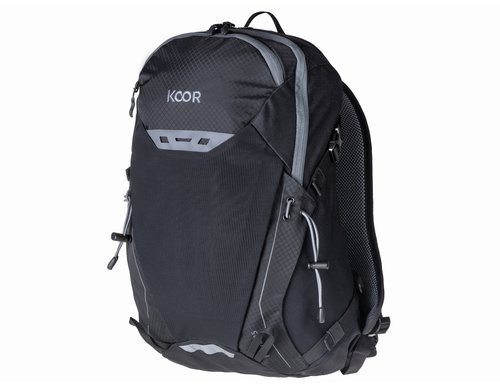 KOOR Wanderrucksack 23L schwarz 45x25x17cm, 23L, schwarz