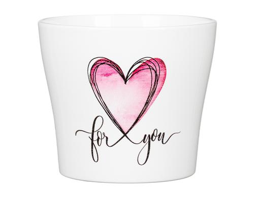 Scheurich Blumentopf With Love Keramik, 15.2x12.8 cm (DxH), 1.4L
