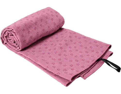 KOOR Yogatuch Rosa 183x62cm, 270g, Polyster & PVC