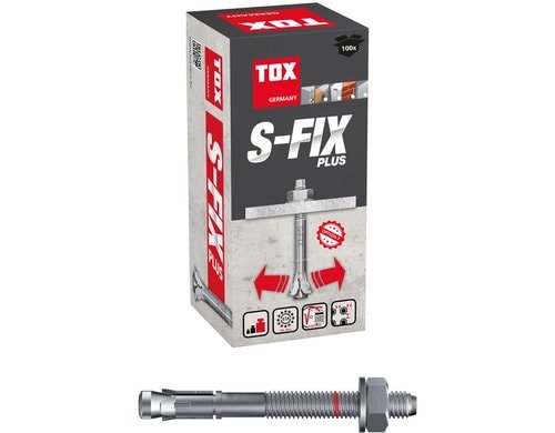 Bolzenanker S-Fix Plus M8x75/5+18 mm