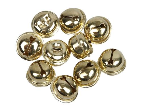 Creativ Company Glöckchen 13+15+17 mm 12 Stück, gold