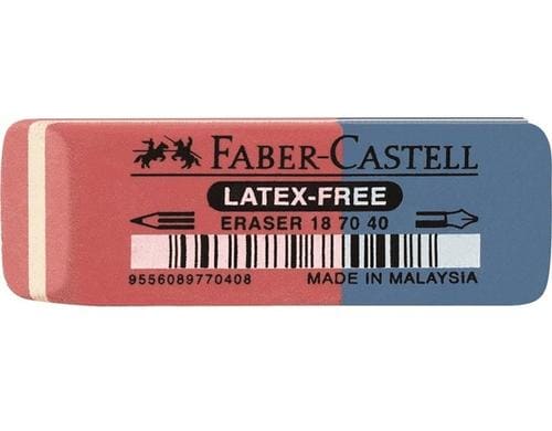 FABER-CASTELL Radierer 7070-40 Latex-free, Tinte/Blei