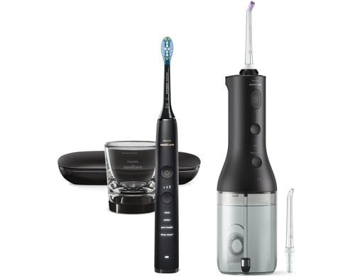 Philips Sonicare Power Flosser 3000 HX3886/43 + Zahnbürste 9000 schwarz