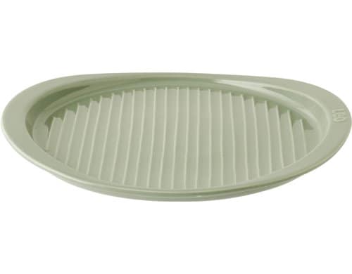BergHOFF Pizzabackform Leo Balance Sage 33.8x33x2.5cm, gerillt, Steingut