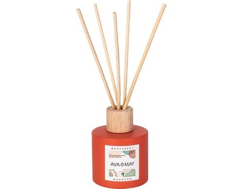 AVA & MAY Duftstäbchen Marrakesh 6.6x6.6x20.2 cm, Stäbchen aus Echtholz