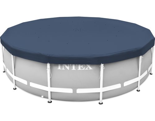 4,57m x 20cm runde Allwetter-Deluxe PoolabdeckungDunkelblau