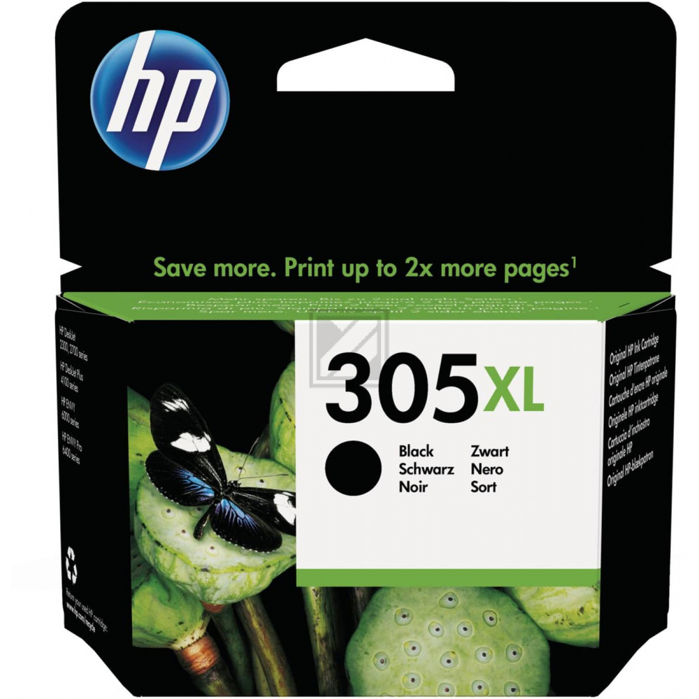 HP Tinte Nr. 305XL - Black (3YM62AE) 4ml, Seitenkapazität ~ 240 Seiten