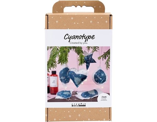 Creativ Company Bastelset Cynotype, Aufhänger Weihnachten