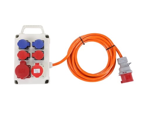 Schöneberger Baustromverteiler 32A EPR-PUR 1xCEE32/5 | 1xCEE16/5 | 2xT23 | 2xT25