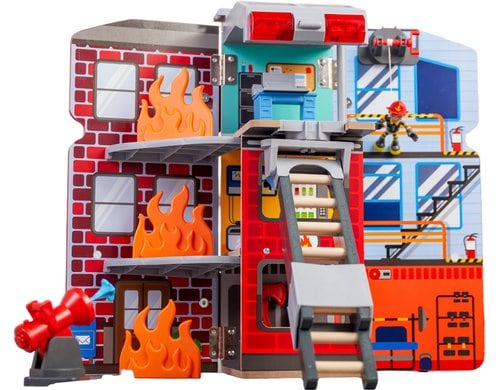 2-in-1 Feuerwehrauto Spielset