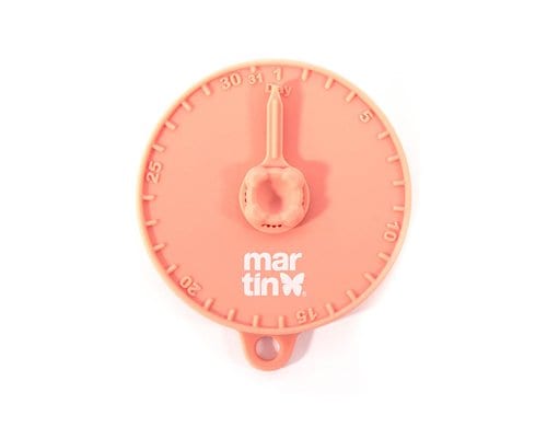 Martin Sellier Dosendeckel Ø10cm rosa mit Zeiger