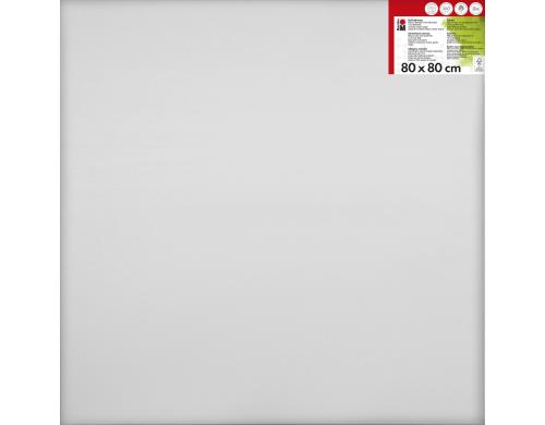 Marabu Keilrahmen 80 x 80 cm 380g/m2, Baumwolle bespannt