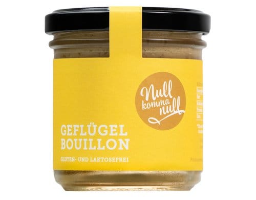 Nullkommanull Geflügel Bouillon 160g BIO CH-Geflügelfleisch 38 %, Glas