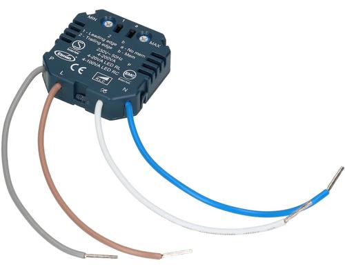 Max Hauri LED-Universal-Drehdimmer Einbau, 4-100W ohmisch, 4-20W LED