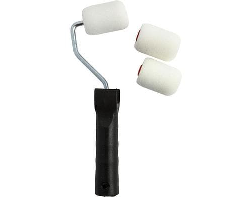 Creativ Company Farbroller mit Griff 5 cm Packung mit 3 Rollen