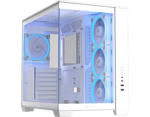 ASUS A32 PLUS TG ARGB WHITE M-ITX, mATX, ATX, 2x2,5/3,5