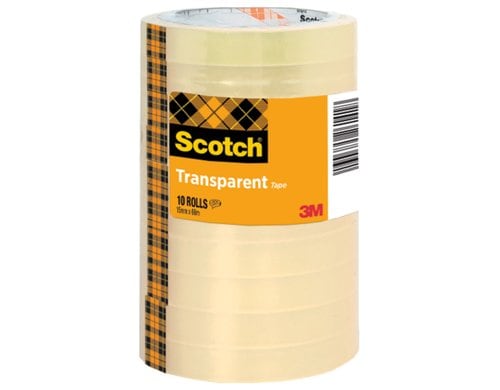 3M Scotch Klebeband 508, transparent 15 mm x 66 m, 10 Rollen