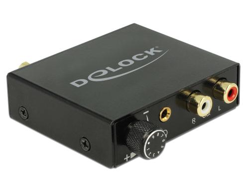 Delock Digital Audio zu Analog HD Konverter 105 db, 20Hz - 20kHz, Kopfhörerverstärker