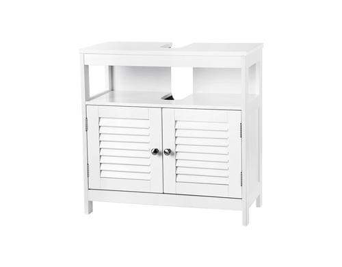 Vasagle Waschbeckenschrank, Weiss 71x15x38 cm (BxHxT), MDF