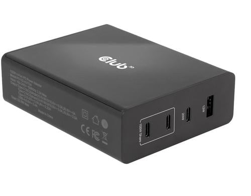 Club 3D, Ladegerät 132W GaN-Technologie 1x USB Typ A, 3x USB Typ C, PD