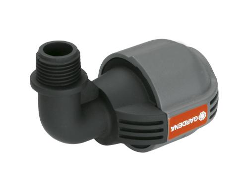 GARDENA L-Stück 25mm x 1/2-Aussengewinde Mit Quick & Easy-Verbindungstechnik