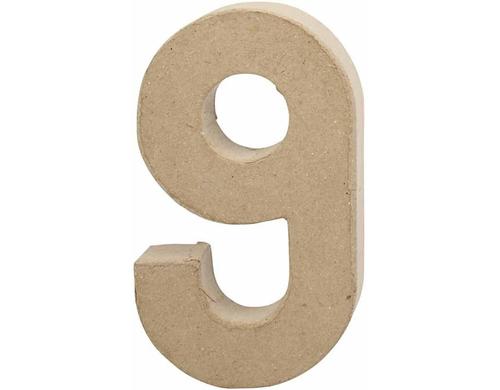 Creativ Company Papp-Zahl 9 Höhe: 20.5 cm
