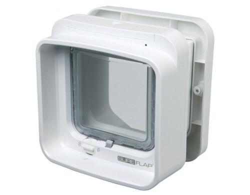 SureFlap DualScan Freilauftür mit Mikrochiperkennung, 21x21cm, weiss