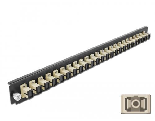 DeLock 19Spleissbox FB 24Port SC,Beige 19Spleissbox zu DE,1HE,Beige,482.6x44x44mm