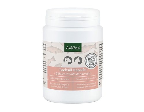 AniForte Lachsöl Kapseln 200 Stk. für Hunde und Katzen