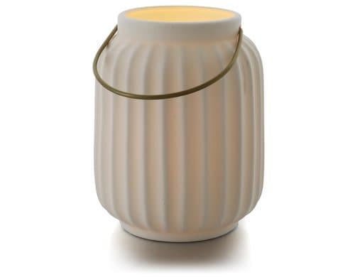 Balthasar Laterne Banda, LED, Creme Outdoor, 13x16 cm (DxH), Timer