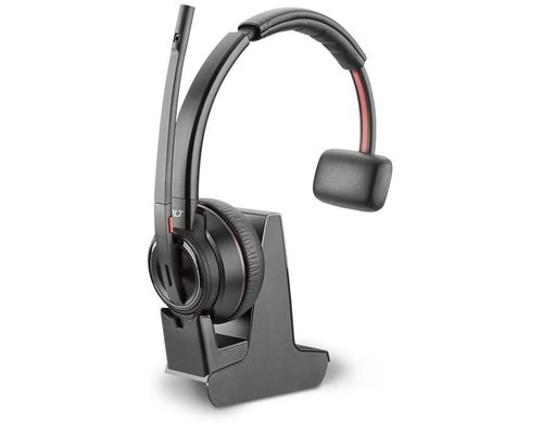 Poly Savi 8210 Headset,Mono,DECT with Charging Cradle
