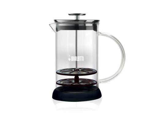 Bialetti Milchschäumer Glas 1 Liter für Mikrowelle