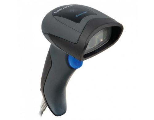 Barcodescanner Datalogic QuickScan QW2120, Black, USB Kit, inkl. Ständer,