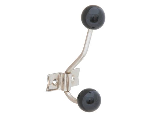 Tranquillo Garderobenhaken klein, 10x5 cm H214, schwarz