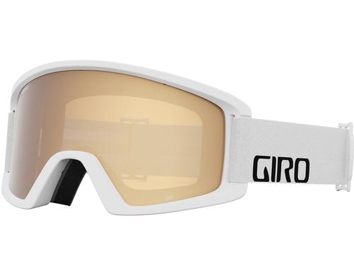 Giro Semi Flash Goggle white white wordmark, amber gold S2, yellow S0