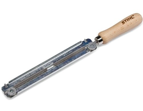 Feilenhalter mit Rundfeile (für Sägeketten)