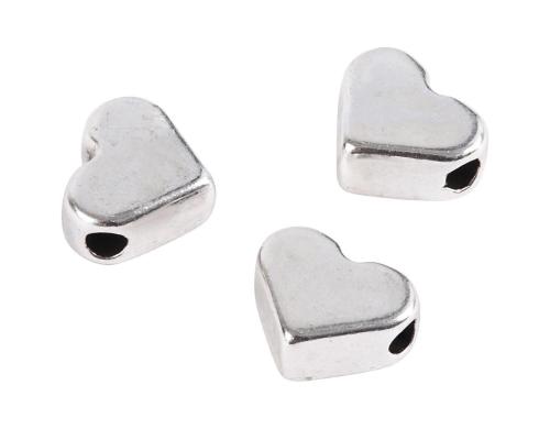 Creativ Company Abstandsperlen 5.5x7 mm, silber, 3 Stk.