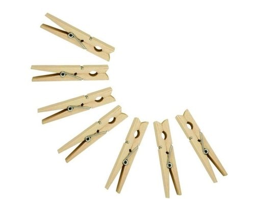 MSV Wäscheklammer aus Holz 36 Stück, 7 cm