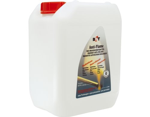 BBT Bio Brandschutzspray Nachfüll-Bidon 5 l für Christbäume, Papier, Textil