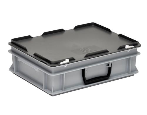 Utz Koffer 400x300x132 Deckel mit Schnappverschlüssen