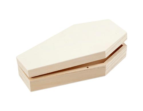 Creativ Company Holzfigur Sarg mit Magnetschloss, 4 x 18 x 10 cm