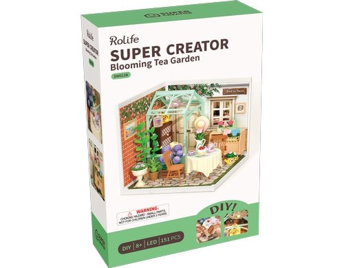 RoboTime Blooming Tea Garden Holbausatz, 3D-Puzzle