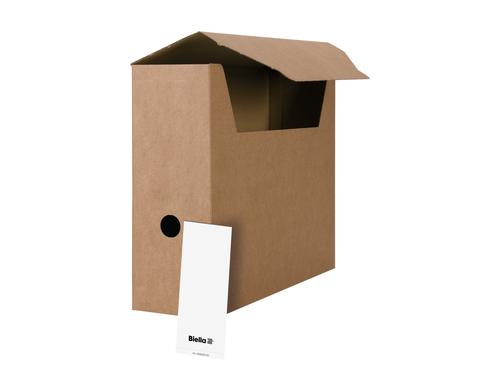Biella Archivschachtel A4 zur Selbstmontage 50 Stück, 10 x 27,8 x 32,3 cm