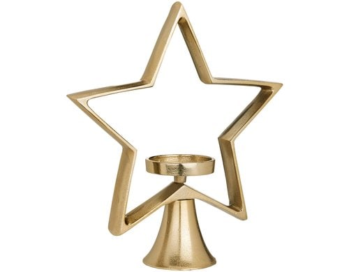 Eglo Kerzenhalter Stern Mukayle 34 cm Aluminium, L 310, B 95, H 340, Gold
