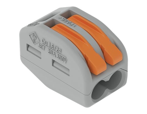Wago Verbindungsklemme 2-fach 10 Stück 2L 0.082.5mm² 32A 400V
