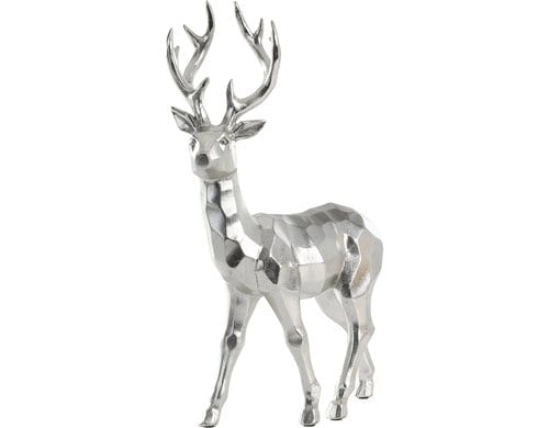 Eglo Aufsteller Hirsch Ransiki 44 cm Polyresin, L 300, B 120, H 440, Silber