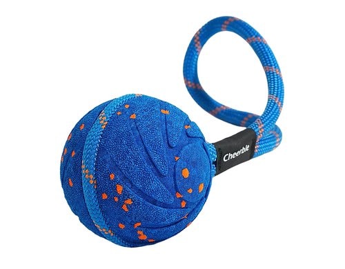 Cheerble Wicked Ball Air Rope für Hunde 182g, blau